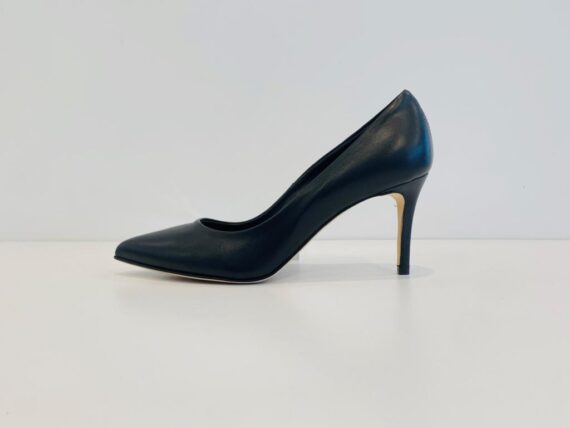 Decollete in pelle nero